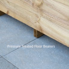 6x4 Forest Overlap Shed - Windowless - Pressure Treated - Pressure Treated Floor Bearers
