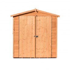 4x6 Shire Lewis Professional Shed - front elevation with doors closed