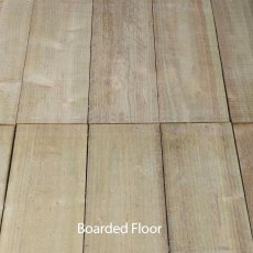 7x5 Forest Overlap Pent Shed - boarded floor - boarded floor