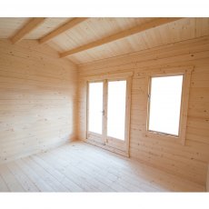 8Gx 10 Shire Marlborough Log Cabin - internal of window and door