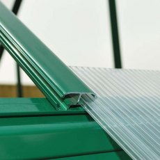 6 x 4 Palram Mythos Greenhouse in Green - easy slide polycarbonate panels