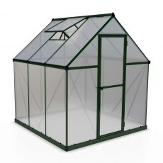 6 x 6 Palram Mythos Greenhouse in Green - isolated