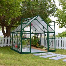 8 x 8 (2.44m x 2.45m) Palram - Canopia Balance Greenhouse - Green