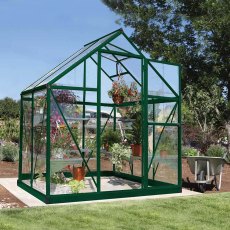 6 x 4 (1.85m x 1.25m) Palram - Canopia Harmony Greenhouse - Green