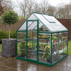 6 x 6 (1.85m x 1.85m) Palram - Canopia Harmony Greenhouse - Green