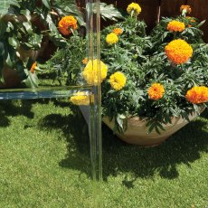 Palram Harmony Greenhouse in Silver - crystal clear glazing