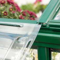 Palram Harmony Greenhouse in Green - easy slide polycarbonate panels