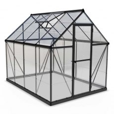 6 x 8 Palram Harmony Greenhouse in Grey - isolated view