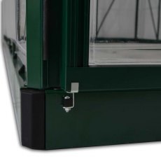 Palram Harmony Greenhouse in Green - galvanised steel base aids stability