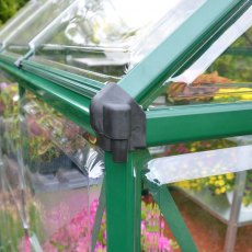Palram Harmony Greenhouse in Green - Integral Gutter