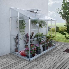 8 x 4 Palram Lean To Grow House Greenhouse in Silver