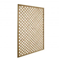 4ft High Forest Rosemore Lattice Trellis - Pressure Treated - isolated side view