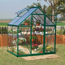 6 x 4 (1.85m x 1.25m) Palram - Canopia Hybrid Greenhouse - Green
