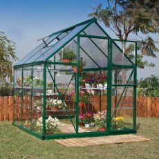 6 x 6 (1.85m x 1.85m) Palram - Canopia Hybrid Greenhouse - Green
