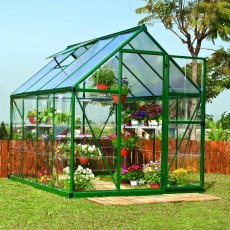 6 x 8 Palram Hybrid Greenhouse in Green - in situ