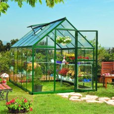 6 x 10 Palram Hybrid Greenhouse in Green - in situ