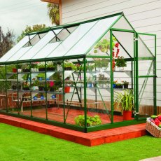 6 x 12 Palram Hybrid Greenhouse in Green - in situ