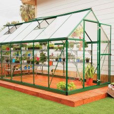 6 x 14 (1.85m x 4.24m) Palram - Canopia Hybrid Greenhouse - Green