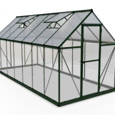 6 x 14 Palram Hybrid Greenhouse in Green- isolated view