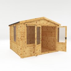 3.3m x 3m Mercia Log Cabin 19mm Logs - dimensions