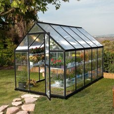 6 x 10 (1.85m x 3.05m) Palram - Canopia Hybrid Greenhouse - Grey