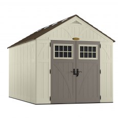 8x13 Suncast Tremont Plastic Shed - isolated background