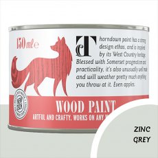Thorndown Wood Paint 150ml - Zinc Grey - Pot shot