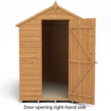 7x5 Forest Overlap Shed - Windowless - door hung on the right-hand side