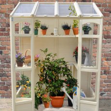 4'10' Wide (1.47m) Forest Victorian Tall Wall Greenhouse with AutoVent