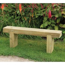4ft (1.2m) Forest Sleeper Bench - Pressure Treated