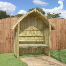 Mercia Arch Top Arbour Seat - Pressure Treated