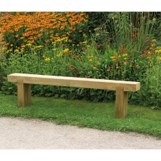 6ft Forest Sleeper Bench - Pressure Treated - insitu
