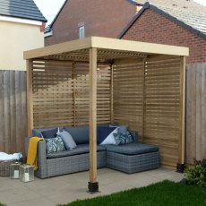 Forest Modular Pergola with 2 Side Panels - Pressure Treated
