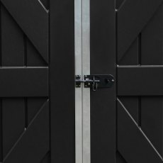 6x8 Palram Skylight Deco Plastic Apex Shed - Grey - lockable door
