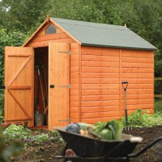 8 x 6 (2.46m x 1.94m) Rowlinson Tongue and Groove Apex Security Shed