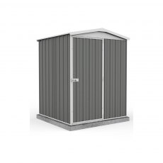 5x5 Mercia Absco Regent Metal Shed in Woodland Grey - isolated