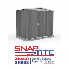 7x5 Mercia Absco Regent Metal Shed in Woodland Grey - world's easiest assembly system