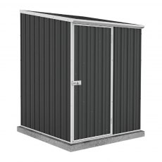 5x5 Mercia Absco Space Saver Pent Metal Shed in Monument - isolated