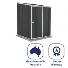 5x5 Mercia Absco Space Saver Pent Metal Shed in Monument - manufactured in Australia