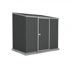 7 x 5 (2.26m x 1.52m) Mercia Absco Space Saver Pent Metal Shed in Monument