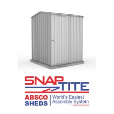 5x5 Mercia Absco Premier Metal Shed in Zinc -  world's easiest assembly system