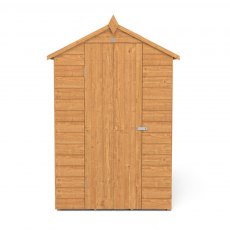 6x4 Forest Shiplap Apex Shed - Windowless - white background - front view