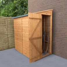 6x3 Forest Overlap Lean-to Shed - Windowless - In Situ