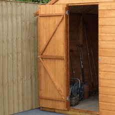 6x3 Forest Overlap Lean-to Shed - Windowless - Door View