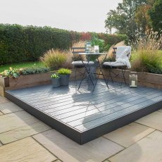 Forest Ecodek Composite Deck Kit in Grey - 135mm x 2.4m x 2.4m