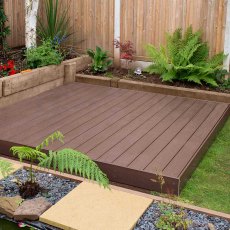 Forest Ecodek Composite Deck Kit in Brown - 135mm x 2.4m x 2.4m