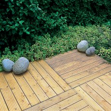 Forest Patio Deck Tile  - Pressure Treated 60cmx60cm (4 Pack)