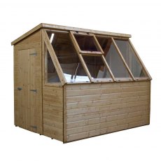 8x6 Mercia Wooden Potting Shed - isolated with door closed