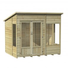 8 x 6  Forest Oakley Pent  Summerhouse - Pressure Treated - White Background