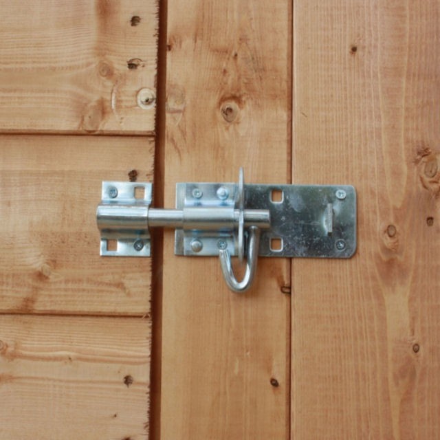 15 x 10  Mercia Modular Overlap Shed - Lockable door bolt (padlock not suppled)